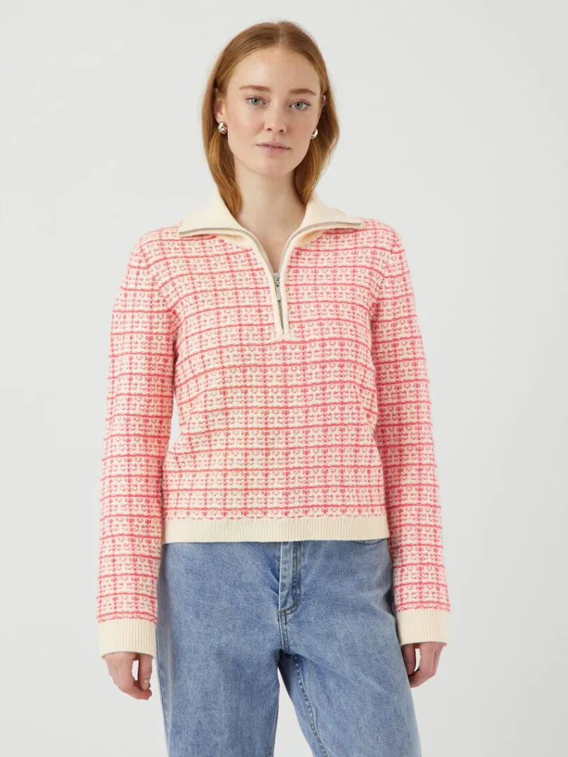 LIVIANA HALF-ZIP PULLOVER*YAS Hot